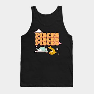 Zodiac Sign Pisces Astronomy Tank Top